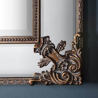Miroir décoratif mural personnalisé pour la maison, style Louis XV, cadre vintage français, miroir décoratif pour les coins de la maison, décoration de salon