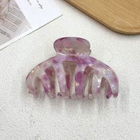 Oradour Grandes pinces à cheveux en acétate de cellulose, jumbo, faites à la main, motif écaille de tortue, fixation forte, accessoires pour cheveux