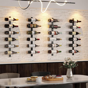 <span class=keywords><strong>Portabottiglie</strong></span> da Parete Decorativo per 12 Bottiglie, Organizzatore Rimovibile Fai-da-Te per Bar e Cantina - Product Image 1