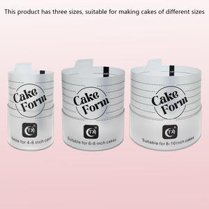 Moldes Redondos Antiadherentes para Pasteles, Profesionales, para Decoración <span class=keywords><strong>de</strong></span> Pasteles <span class=keywords><strong>de</strong></span> Cumpleaños y Bodas, <span class=keywords><strong>de</strong></span> 4, 6 y 8 Pulgadas - Product Image 6