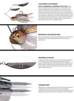 18g Spinner Bait Bass Jig Chatter Bait Leurre de pêche Chatterbait Kit de pêche Wobblers pour Bass Fishing Tackle