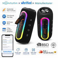 Speaker Bluetooth Nirkabel Mini Portabel Tahan Air, Boombox Musik Mobile LED Aktif Suara, Suara Keras untuk Pesta di Rumah