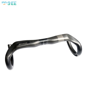 <span class=keywords><strong>Guidon</strong></span> de vélo de route en carbone intégral SeeMore OEM Toray T800, aérodynamique, ultraléger 235g, passage interne des câbles, compact, 31.8mm, 380-440mm - Product Image 6