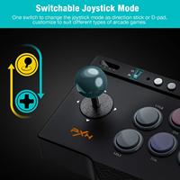 Nouveau classique PXN 0082 portable 8 voies USB jeu Arcade contrôleur Joystick bâton de combat pour PS3 P4 XBOXONE SWITCH
