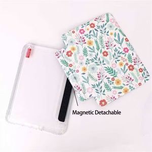 Étui magnétique détachable et étanche pour Kindle Paperwhite avec dos transparent, design artistique minimaliste pour la lecture au lit - Product Image 3