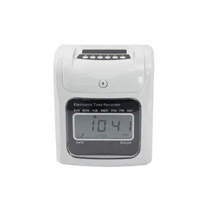 Sistema di rilevazione presenze registratore di tempo W-960 presenze Digital Check In Punch Card Clock elettronico con batteria W-960