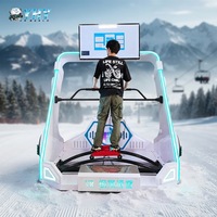 Machine de ski VR d'intérieur YHY avec écran de 42 pouces et effet vent, jeu de ski en réalité virtuelle 9D, simulation de mouvement pour usage commercial