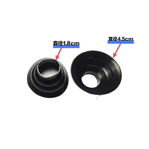 Protector de Punta de Bastón de Plástico Estético Negro con Goma Antideslizante para Ayuda de Movilidad de Personas Mayores - Product Image 3