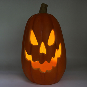 Lampe citrouille <span class=keywords><strong>Jack</strong></span>-O'-Lantern LED géante d'Halloween, décor lumineux avec visage effrayant pour maison hantée, fête et maison - Product Image 2