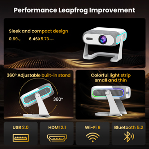 EU XNANO NEW HA116 <b>Projector</b> Supports Brand Customized 4K <b>Android</b> 14 AutoFocus LCD 300ANSI 720P Voice Remote Control - Product Image 2