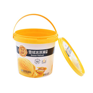 500Ml 600Ml 2000Ml Thực Phẩm <span class=keywords><strong>Iml</strong></span> Lớp Nhựa Xô Bao Bì Bồn Tắm Với Nắp Xử Lý - Product Image 5