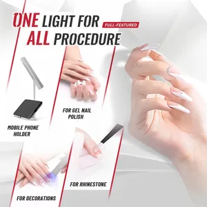 Lampe UV LED miniature DianaBeauty pour ongles, portable et rechargeable, pour le séchage du vernis gel avec écran. - Product Image 6