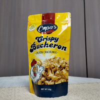 Sachet d'emballage personnalisé pour snacks de poulet avec fermeture éclair, pochette souple de qualité alimentaire à haute barrière pour viandes et collations