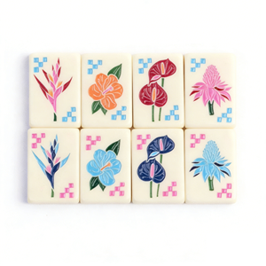 Summer Girl White Modern Acrylic Customized 160 American <b>Mahjong</b> <b>Set</b> Eco-friendly Luxury <b>Mahjong</b> Tiles American - Product Image 6