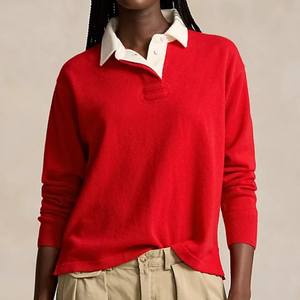 <span class=keywords><strong>Polo</strong></span> <span class=keywords><strong>Polo</strong></span> personalizzata camicia colletto a <span class=keywords><strong>maniche</strong></span> <span class=keywords><strong>lunghe</strong></span> da donna morbide <span class=keywords><strong>Polo</strong></span> - Product Image 1