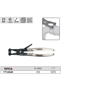 Alicates para Abrazaderas de Tubería Yato de 230 mm con Sistema de Bloqueo, Grado Industrial - Product Image 2