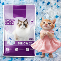 Ramah lingkungan bebas debu cepat menggumpal kontrol bau sangat menyerap kotoran kucing Lavender Gel silika pasir kustomisasi untuk