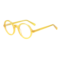 Vente chaude : Lunettes de soleil et montures optiques rétro rondes en acétate, pour visages en forme de losange, vente en gros
