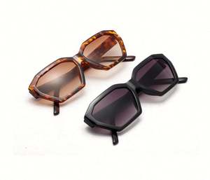 Lunettes de soleil polygonales populaires de haute qualité avec logo personnalisé, lunettes de soleil de luxe UV400, petites lunettes de soleil carrées pour femmes - Product Image 6