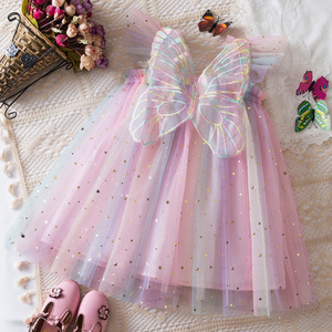 Nuova estate Tulle Tutu abiti da bambina ricami <span class=keywords><strong>farfalla</strong></span> <span class=keywords><strong>vestito</strong></span> <span class=keywords><strong>vestito</strong></span> per bambina - Product Image 3