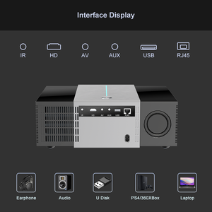 Projecteur Touyinger Q11W Ultra Full HD 4K, entièrement intégré, vidéo WiFi, Android, son haute fidélité, home cinéma, projecteur - Product Image 3