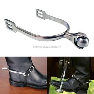 Espuelas de equitación con bola giratoria, espuelas inglesas para caballo, pulidas con precisión, con bola giratoria, para jinete - Product Image 6