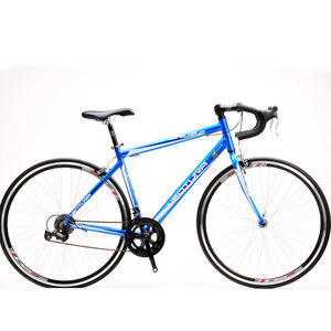 Vélo de route de trekking en acier avec guidon réglable et selle réglable en hauteur pour hommes, cadre en aluminium, roue avant à dégagement rapide, double paroi en alliage - Product Image 1