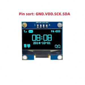 Module OLED 1,3 pouces, écran couleur 128x64 SPI/IIC I2C, communication couleur, module d'affichage OLED LCD LED 1,3 pouces blanc/bleu - Product Image 4