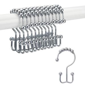 Wholesale Set of 12 Shower <b>Curtain</b> Ring Hooks Premium Poles Tracks & Accessories - Product Image 1