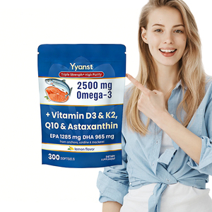 Cápsulas blandas de Omega 3, Vitamina D3 y Vitamina K2 de alta calidad de marca privada que favorecen la salud del corazón, el cerebro y la inmunidad. - Product Image 1