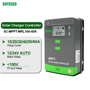Suyeego 12V 20A 30A Chất lượng cao Tự động <span class=keywords><strong>MPPT</strong></span> Lithium 24V LiFePO4 40A 50A <span class=keywords><strong>MPPT</strong></span> năng lượng mặt trời điều khiển sạc - Product Image 1