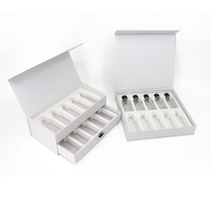 Envase Cosmético de Vidrio para Cuidado de la Piel, Botella con Gotero para Esencia, Caja Magnética de Lujo de Una/Doble Capa, Paquete de 10 - Product Image 2