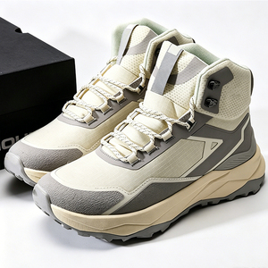 DF001 Men High Top Outdoor <b>Hiking</b> <b>Boots</b> Waterproof Textile Men's Winter Snow Shoes All Seasons Mountaineering Footwear - Product Image 1