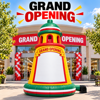 Ballon publicitaire gonflable géant pour la grande ouverture, avec panneau personnalisé pour entrées de magasins et présentoirs commerciaux en centre commercial