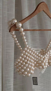 Top a tubo da <span class=keywords><strong>donna</strong></span> Pearl Sexy Crop Top da <span class=keywords><strong>donna</strong></span> Top reggiseno senza maniche camicie per ragazze Streetwear Shinny <span class=keywords><strong>abbigliamento</strong></span> <span class=keywords><strong>donna</strong></span> 0800 - Product Image 5