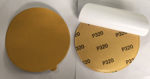 Chất lượng cao 8 lỗ nhôm Oxit mài mòn Pad Vàng chà nhám đĩa móc vòng lặp cho máy xay cho bề mặt mài tùy chỉnh OBM - Product Image 4