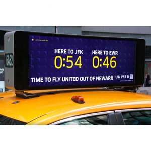 Mới Nhất Ngoài Trời Taxi Roof Video <span class=keywords><strong>LED</strong></span> Hiển Thị/Đầy Đủ Màu Xe WIFI Taxi Quảng Cáo <span class=keywords><strong>LED</strong></span> Hiển Thị Top Sign/3 Gam 4 Gam - Product Image 3