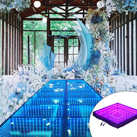 2025 Offre Spéciale fête de mariage utilisé piste de danse en plein air avec accessoires gratuits miroir fête scène éclairer piste de danse