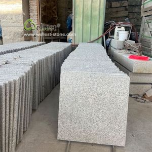 Carreaux de sol en granit bon marché 60x60 Dalles de pavage en granit blanc flammé G603 - Product Image 6