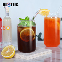 Verres à boire en verre pour café glacé et bière, 16 oz, prêts à être expédiés, forme personnalisable