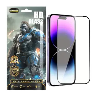 ATB Gorilla Vidrio templado para iPhone Protector de pantalla HD gafas templadas para teléfonos celulares película