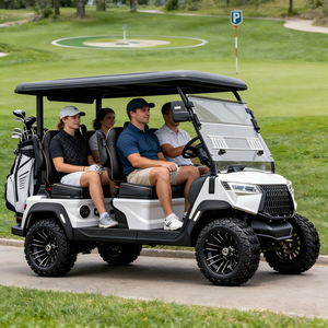 Carrito de Golf Renovado 2026, Vehículo Eléctrico Ergonómico de 4 Plazas para Recorridos en Campos de Golf y Carreteras No Públicas, con Certificación DOT - Product Image 1