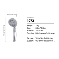 Ensemble de douche à main en laiton moderne de luxe, haute pression, économie d'eau, chromé, support mural pour salle de bain, kit de tuyau réglable