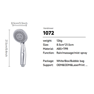 Ensemble <span class=keywords><strong>de</strong></span> douche à main en laiton moderne <span class=keywords><strong>de</strong></span> luxe, haute pression, économie d'eau, chromé, support mural pour salle <span class=keywords><strong>de</strong></span> bain, kit <span class=keywords><strong>de</strong></span> tuyau réglable - Product Image 4