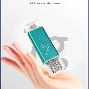 Nuovo Lettore di Schede Esterno USB <span class=keywords><strong>2</strong></span>.0 in Lega di Alluminio per Telefoni Cellulari e <span class=keywords><strong>Computer</strong></span>, Multifunzione ad Alta Velocità OTG Tutto-in-Uno - Product Image 2