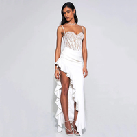 Robes de soirée tendance pour femmes, style queue de poisson, avec dentelle personnalisée, sans bretelles, élégantes, pour bal de promo, sexy, pour soirée