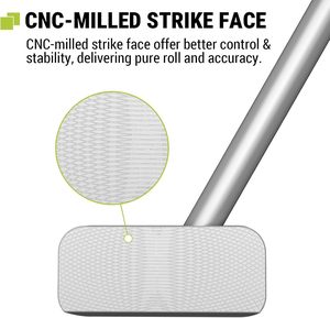 MAZEL Putter de golf en acier inoxydable de haute qualité, super <span class=keywords><strong>mini</strong></span>, face usinée CNC, livré avec un couvre-tête - Product Image 5