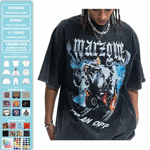 Produttore di T-Shirt Personalizzate in Grandi Quantità |   T-Shirt da <span class=keywords><strong>Uomo</strong></span> con Grafica, Vestibilità Ampia, in Cotone Pesante Premium, <span class=keywords><strong>Mezza</strong></span> <span class=keywords><strong>Manica</strong></span>, Personalizzabile - Product Image 1