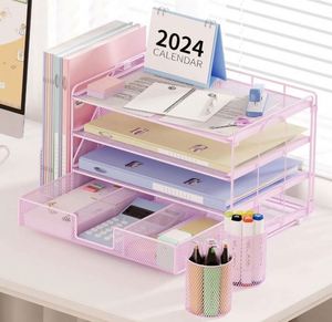 Desk <b>Organizers</b> and Accessories Paper <b>Organizer</b> for Desk With <b>File</b> <b>Organizer</b> Desk Accessories & Workspace <b>Organizers</b> - Product Image 5