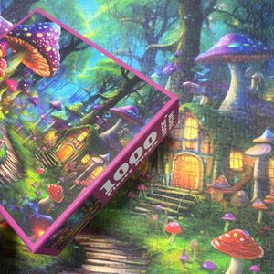 ตัวต่อจิ๊กซอว์ 1000 ชิ้น จาก Source Puzzle Factory ลายภาพวาดสีน้ำมัน ธีมเห็ด ช่วยเสริมสร้างพัฒนาการสมอง สำหรับเด็กอายุ 8-13 ปี - Product Image 1